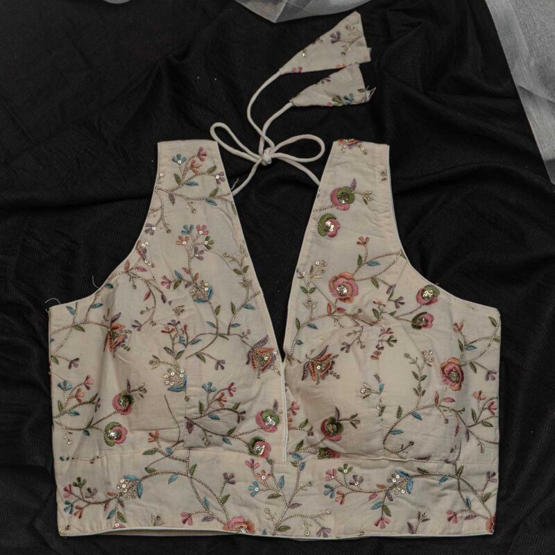 Ready-Made Blouse with Adjustable Fit for Women