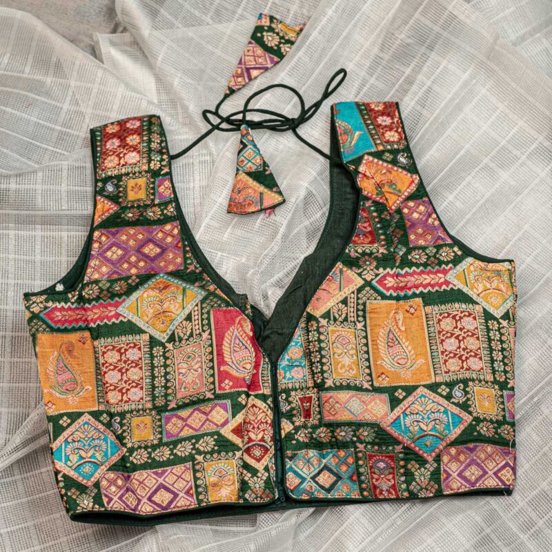Ready-Made Blouse with Adjustable Fit for Women